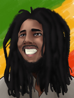 Affiche - Bob Marley - Art mural | Oueso - Art Afro Contemporain