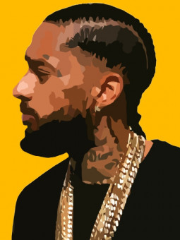 Affiche - Nipsey Hussle - Art mural | Oueso - Art Afro Contemporain