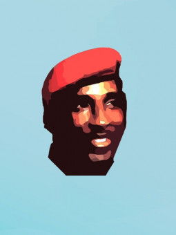 Affiche - Thomas Sankara - Art mural | Oueso - Art Afro Contemporain