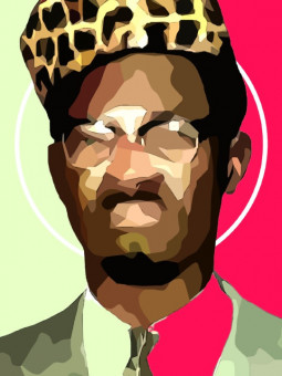 Affiche - Patrice Lumumba - Art mural | Oueso - Art Afro Contemporain