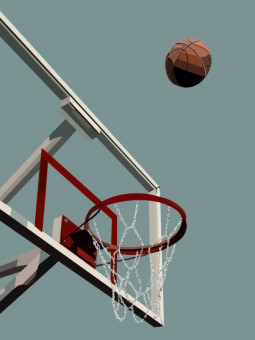 Affiche - Basketball hoop - Art mural | Oueso - Art Afro Contemporain