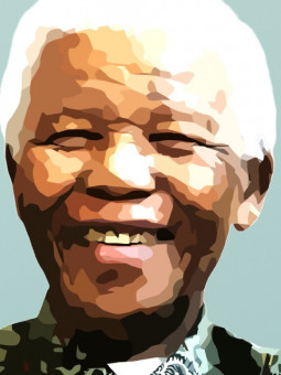 Affiche - Nelson Mandela - Art mural | Oueso - Art Afro Contemporain