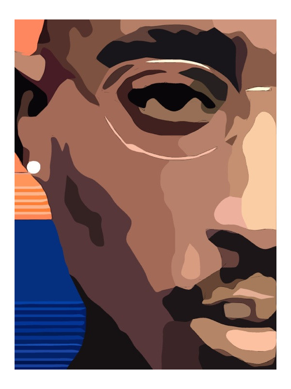 Affiche - Tupac - Art mural | Oueso - Art Afro Contemporain
