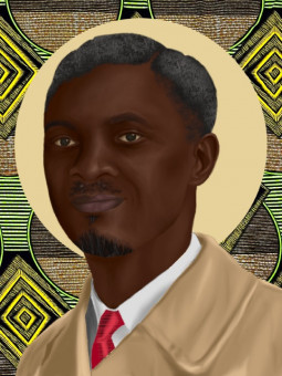 Affiche - Patrice Lumumba - Art mural | Oueso - Art Afro Contemporain