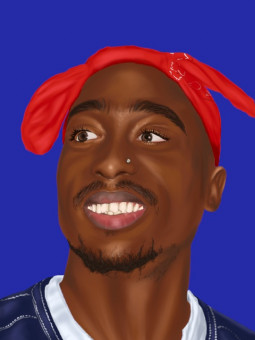 Affiche - Tupac - Art mural | Oueso - Art Afro Contemporain