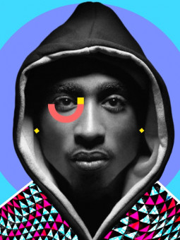 Affiche - Tupac - Art mural | Oueso - Art Afro Contemporain