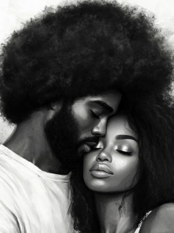 Poster - Afro Love - Accueil | Oueso - Contemporary Afro Art
