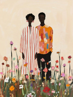 Affiche - Écho d'amour - Accueil | Oueso - Art Afro Contemporain