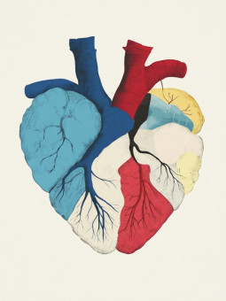Affiche - Heart - Accueil | Oueso - Art Afro Contemporain