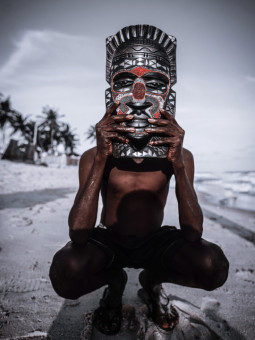 Poster - Masque Traditionnel - Accueil | Oueso - Contemporary Afro Art