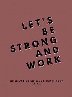 Affiche - Be Strong - Accueil | Oueso - Art Afro Contemporain