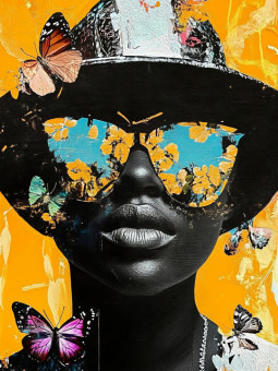 Poster - Papillon - Accueil | Oueso - Contemporary Afro Art