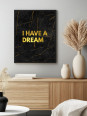 Poster - I have a dream - Accueil | Oueso - Contemporary Afro Art