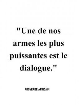 Affiche - Dialogue - Accueil | Oueso - Art Afro Contemporain
