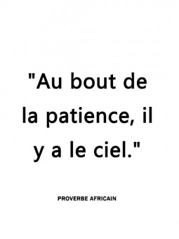 Affiche - Patience - Accueil | Oueso - Art Afro Contemporain
