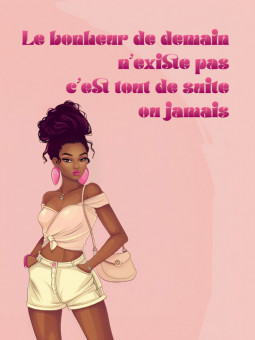 Affiche - Bonheur - Accueil | Oueso - Art Afro Contemporain