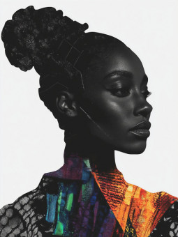 Affiche - Lady - Accueil | Oueso - Art Afro Contemporain