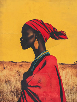 Affiche - Maasy - Accueil | Oueso - Art Afro Contemporain