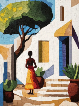 Affiche - Bouhore - Accueil | Oueso - Art Afro Contemporain