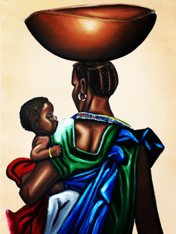 Poster - Mom africa - Accueil | Oueso - Contemporary Afro Art