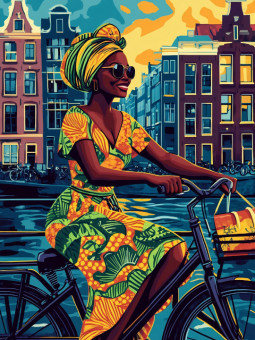Affiche - Balade - Accueil | Oueso - Art Afro Contemporain