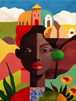 Affiche - Face Face - Accueil | Oueso - Art Afro Contemporain