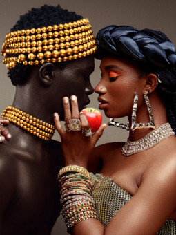 Poster - The Couple - Accueil | Oueso - Contemporary Afro Art