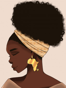 Affiche - Jolie Afrique - Accueil | Oueso - Art Afro Contemporain