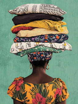 Affiche - Mom Life - Accueil | Oueso - Art Afro Contemporain