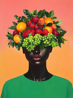 Affiche - Fruit Girl - Accueil | Oueso - Art Afro Contemporain