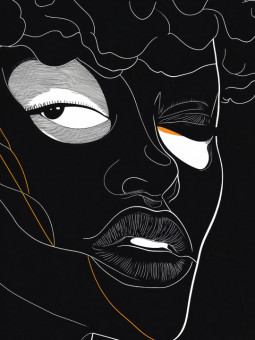 Affiche - Œil Noir - Accueil | Oueso - Art Afro Contemporain