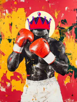 Affiche - Boxe - Accueil | Oueso - Art Afro Contemporain