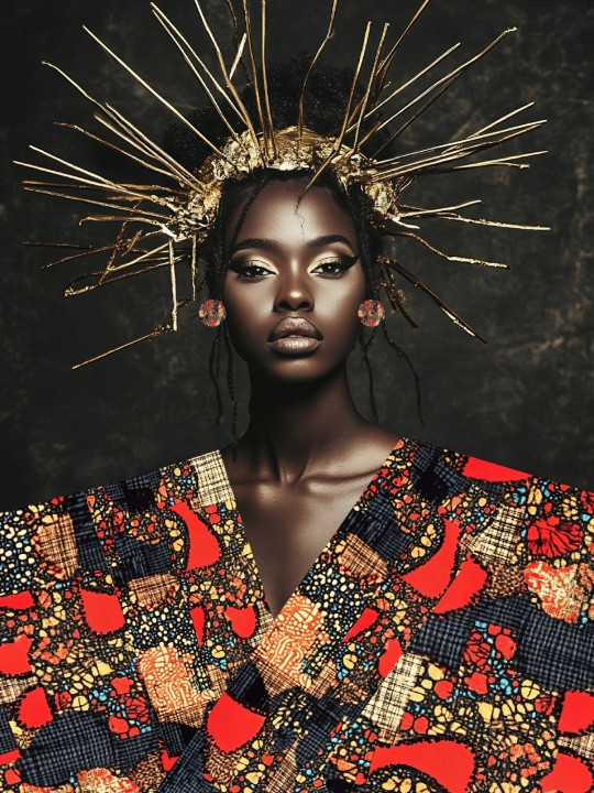 Affiche - Afro Majesty (Wax Pop Art)-Accueil-OUESO