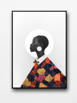 Framed poster - Afro Elegance (Wax Pop Art) - Accueil | Oueso - Con...