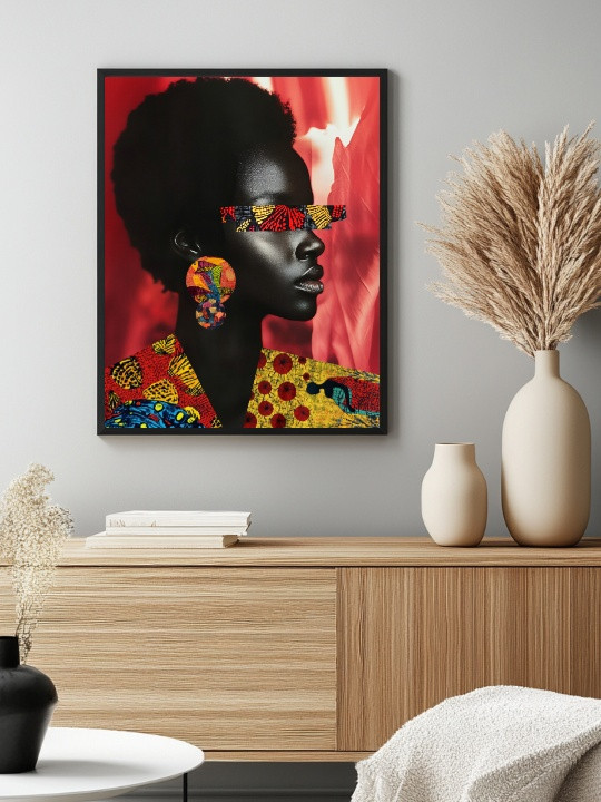 Poster - Red Style (Wax Pop Art)-Accueil-OUESO