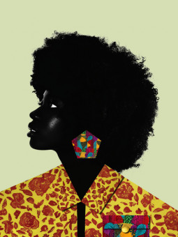 Affiche - Myrose (Wax Pop Art) - Accueil | Oueso - Art Afro Contemp...