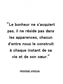 Affiche - Vivre heureux - Accueil | Oueso - Art Afro Contemporain