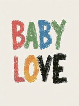 Affiche - Baby love - Accueil | Oueso - Art Afro Contemporain