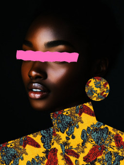 Affiche - Brown Girl (Wax Pop Art) - Accueil | Oueso - Art Afro Con...