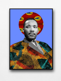 Affiche encadrée - Martin Luther King Wax - Accueil | Oueso - Conte...