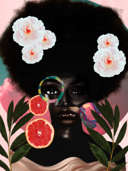 Affiche - Afro bue - Accueil | Oueso - Art Afro Contemporain