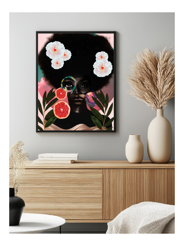 Poster - Afro bue - Accueil | Oueso - Contemporary Afro Art