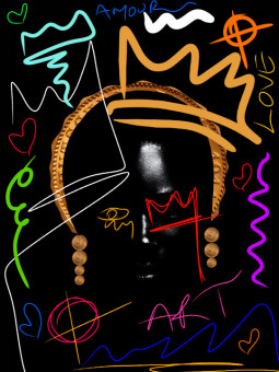 Affiche - Afro Khadija - Accueil | Oueso - Art Afro Contemporain