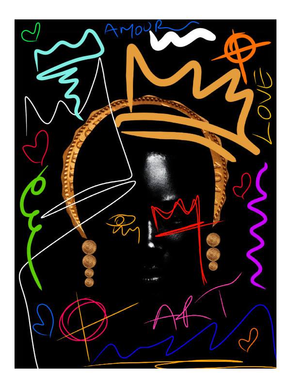Affiche - Afro Khadija - Accueil | Oueso - Art Afro Contemporain