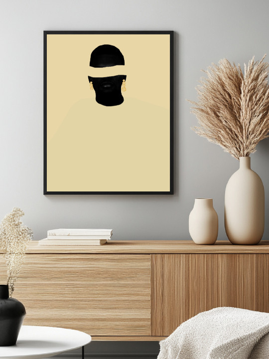 Affiche - Afro Glam-Art mural-OUESO