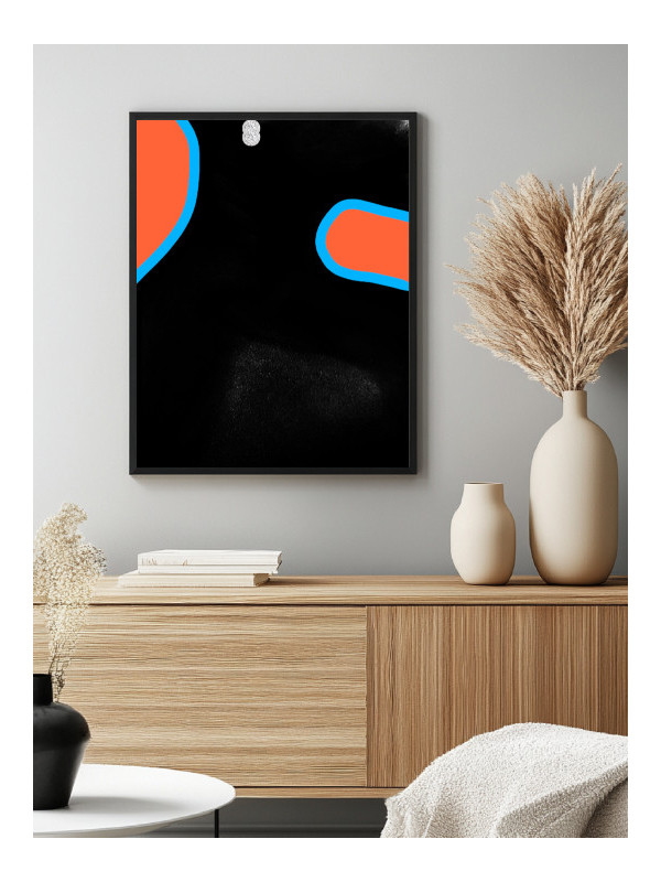 Affiche -Afro Silhouette