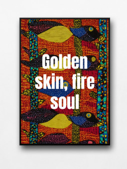 Framed poster - Golden skin