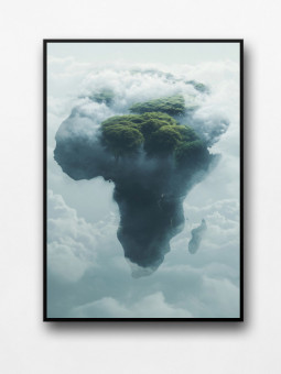 Affiche encadrée - Afrique nuage