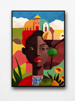 Affiche encadrée - Face Face