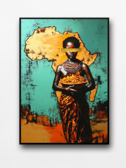 Affiche encadrée - L'or D'Afrique